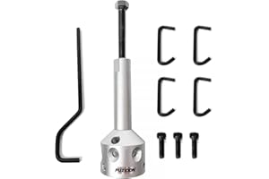 Fuziddn Premium Hub Fan Blade Blower Wheel Puller Tool - Heavy-Duty Steel Construction, Compatible with 5/8" Belt Drive & 1/2" Direct Drive Motor Shafts, OEM Replacement for HVAC