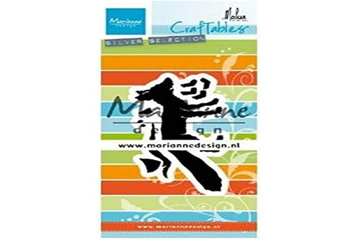 Marianne Design CR1484 Craftables Fox Embossing and Cutting Dies Stencil Pink One Size