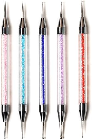 Amazon Co Jp Kads ドットペンネイル ネイルデザインペン 点描ツール 2way用 ドット棒 ネイルデコペン ネイルアート装飾ペン 5本 セット ビューティー
