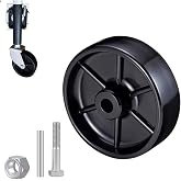 KHGUZ Trailer Jack Caster Wheel, 6 Inch Trailer Tongue Jack Wheel with 1200LB Load Capacity, Utility Replacement Parts Accessories, Suitable for Hitch Camper RV