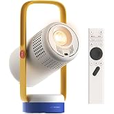 XGIMI Vibe One Battery Powered 1080P Smart Portable Projector (Blue) | Google TV with Licensed Netflix, JBL Sound, Built-in Battery, Auto Focus &amp; Keystone, HD Projector for Bedroom and Backyard