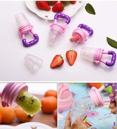 Gedebey Baby Food Feeder Pacifier Fruit 2 Pack Pacifiers 1 Silicone 