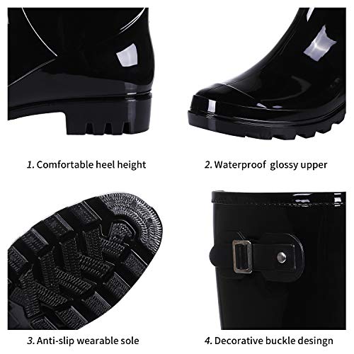 narrow calf rain boots