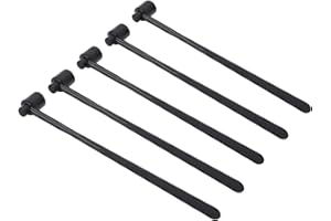 5PCS Stainless Steel Plum Blossom Dermal Hammer with ABS Handle for Precise Skin Care