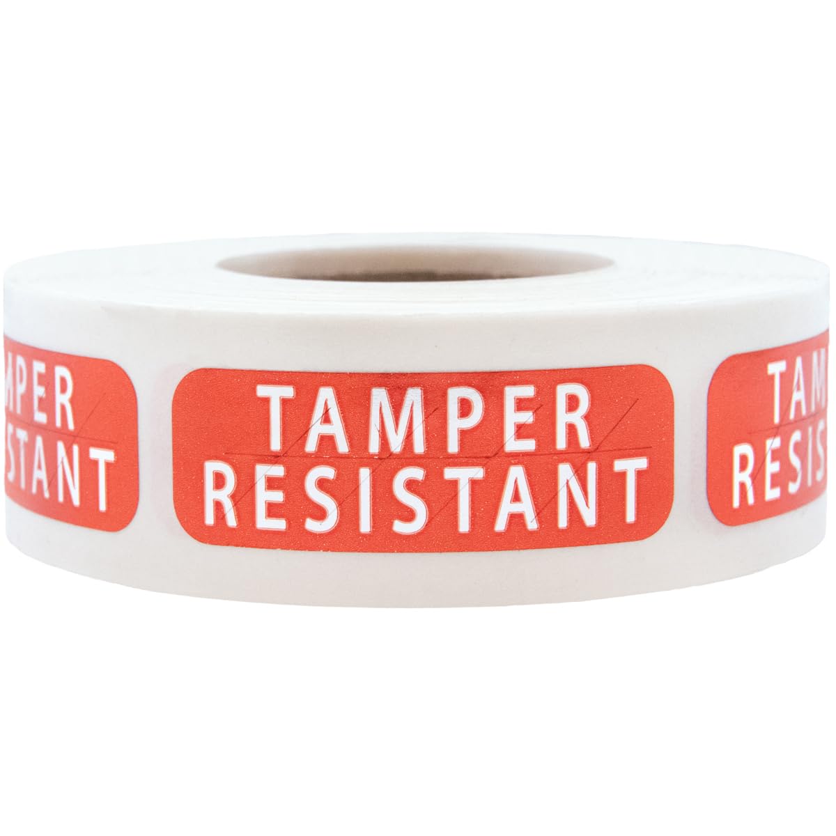 Metallic Red Tamper Resistant Labels 12.7 x 38.1 mm 0.5 x 1.5 Inch Wide 500 Count