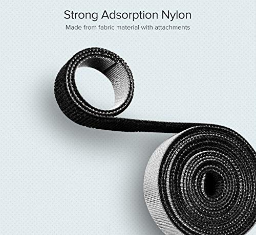 Top Cable Organizer Wire Winder Clip Earphone Holder Mouse Cord Protector HDMI Cable Management for iPhone Samsung USB Cable (3M)