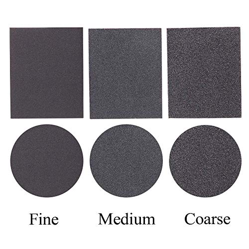 Double Sided Sanding Sponge Sanding Block Pad Grit 2 Fine 2 Medium 2 Coarse Great for Kitchen Drywall Metal Wood Paint Washable and Reusable 6 PCS