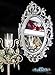 MONOINSIDE Small Decorative Framed Oval Wall Mounted Mirror, Vintage & Classic Baroque Design, 15