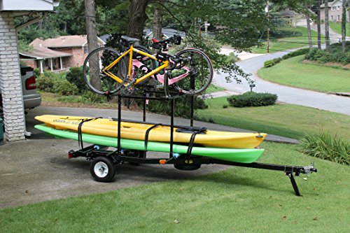 RIGHT-ON TRAILER Multi-Sport Multi-Rack Kayak Trailer by Right On | Durable Transporting Trailer for Kayaks, Sups, Canoes, Bicycles & More - Thumbnail 5