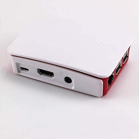 002-fr3-ES para Raspberry Pi 3 Funda Oficial ABS Enclosure Pi 2 2B Caja Shell Blanco Rojo