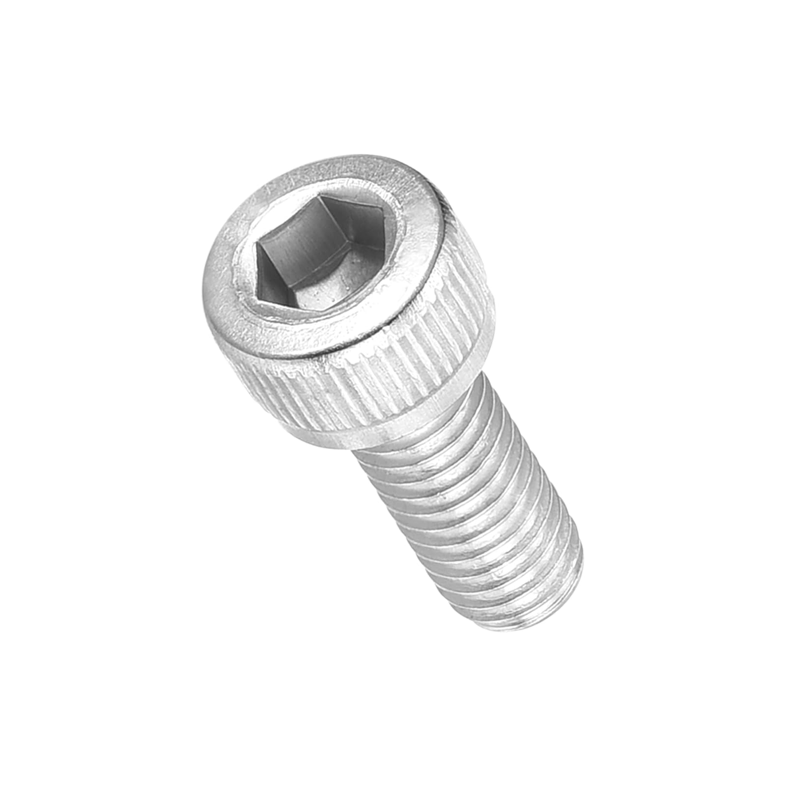 METALLIXITY Socket Head Cap Screw(M5-0.8x12mm)30Pcs, 304 Stainless Steel Allen Socket Drive Metric - Machine Internal Hex Screw UNC Coarse Thread, Silver Tone