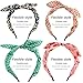 eyxformula 6 Pcs Colorful Headbands, Fashion Floral Polka Dot Stripe Hair Bow Headbands Randomly, Lovely Ears Hairbands Knot Hair Bands Hair Accessories for Women, Girls