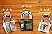 Locksmith Trainer - 3 Pack Practice Padlock - Includes Metal Heavy Duty Cutaway, Transparent Clear Acrylic 7 Spring and Disc Detainer Lock with Keys - Beginner to Professional Picking