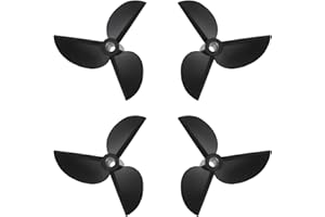 AS Axis Spindleon 2Pairs RC Boat CW CCW Propeller 3mm Shaft Hole Diameter 35mm 3 Blades Plastic Propellers for 3mm Boat Shaft