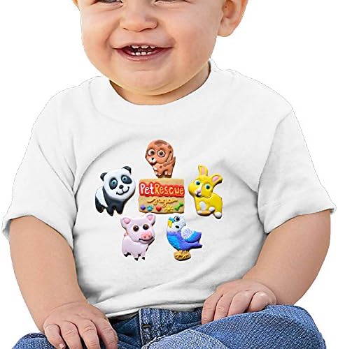 Huma Saga Pet Rescue Newborn Soft T-shirt White