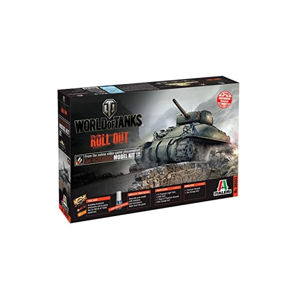 Italeri 510036503 - 1:35 US M4 Sherman Panzer World of Tanks