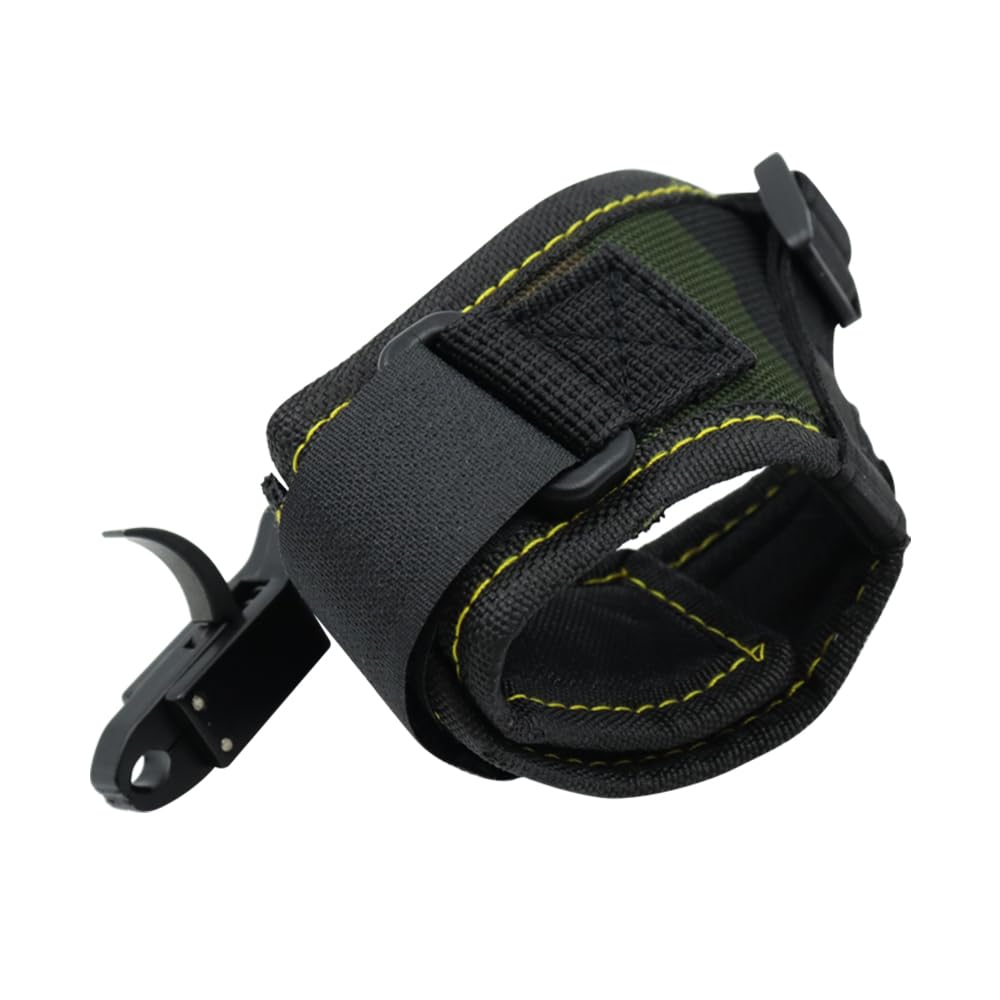 Sarini Archery Compound Bow Release, Adjustable Camo Wrist Strap Trigger Caliper Right Left Hand,canvas aluminum alloy composite Wrist Releaser