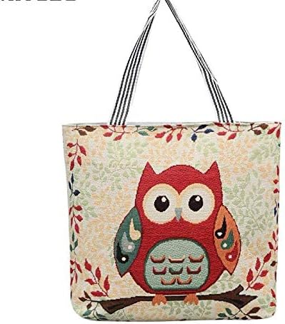Owl Print Tote Bag