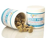Dog Calming Treats | Relaxing Dog Treats for Anxiety, Chewing, Fireworks, Car Rides, Thunder, Barking | Dog Calming Aid w/ Organic Chamomile, Valerian Root, L Tryptophan | 90 Chews