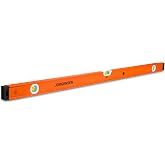 JORGENSEN 48" Magnetic LED Box Level, 45&deg;/90&deg;/180&deg; Bubble Long Leveler Tool | Lighted, Illuminated Vials, Torpedo Level, Dual Ruler, 0.029&deg; Accuracy, Magnetic, Rugged Aluminum, for Framing &amp; Long Spans