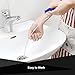 MIBOW Drain Snake Cleaner Drain Auger,Sink Dredge Pipeline Cleaner,Drain Snake Hair Catcher for Bathroom Tub, Toilet,Clogged Drains, Dredge Pipe, Sewers,Sink, Kitchen Sink Slow Drain Relief