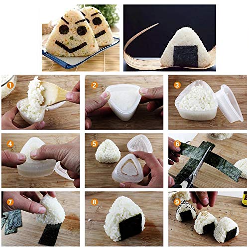 Triangle Sushi Mold, Sushi Mold Maker with Three Shapes