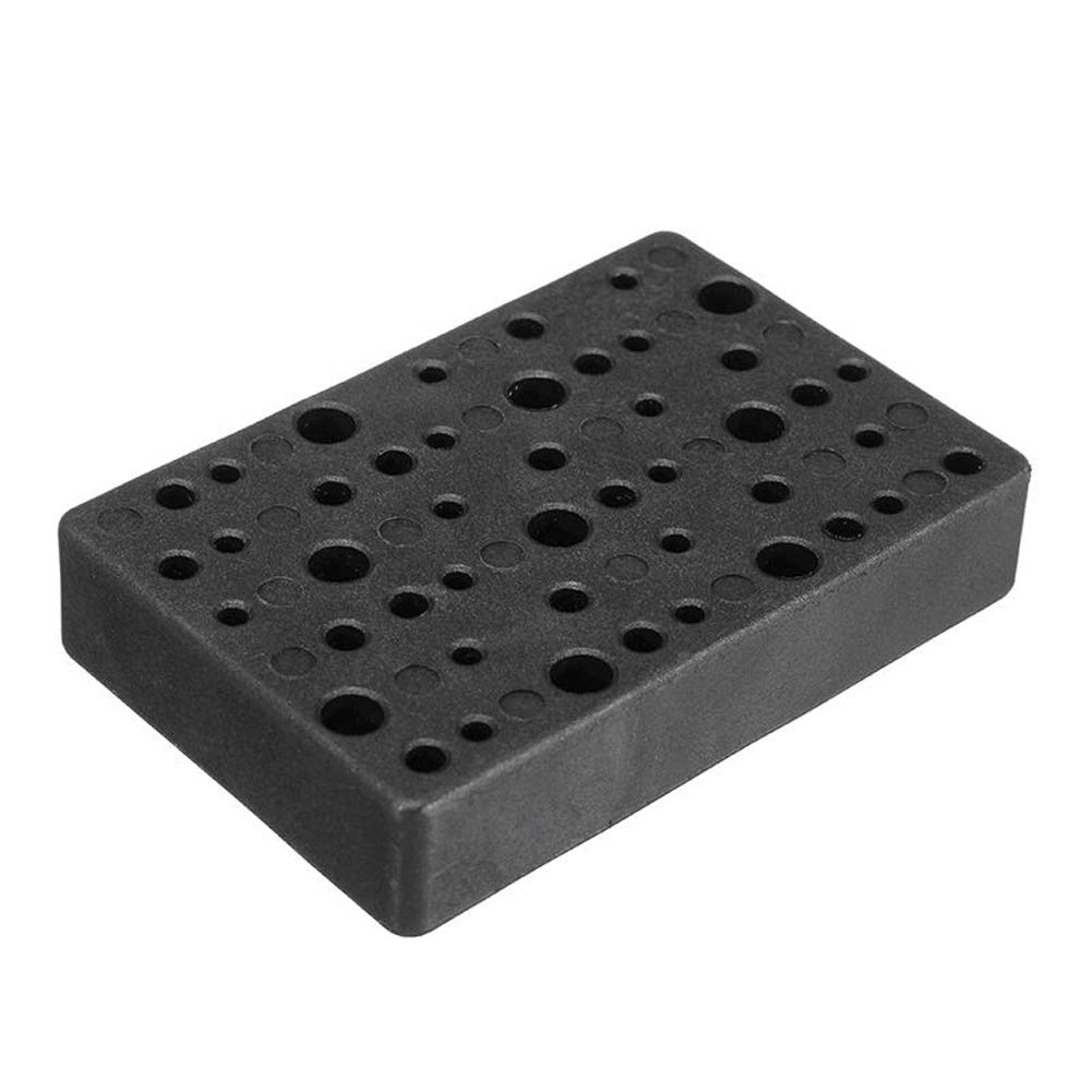 Farwind 45 Holes Drill Bits Holder Plastic Storage Case Box Block for Dremel Rotary Tool Accessories