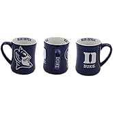 RFSJ Duke Blue Devils Ceramic Relief (3D) Coffee Mug – One Mug Included - Official Logo and Team Colors, 16oz