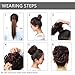 SHEDOWIG Messy Bun Hair Piece Scrunchies Hair Bun Extensions for Women Synthetic Updo Chignon Hairpiece