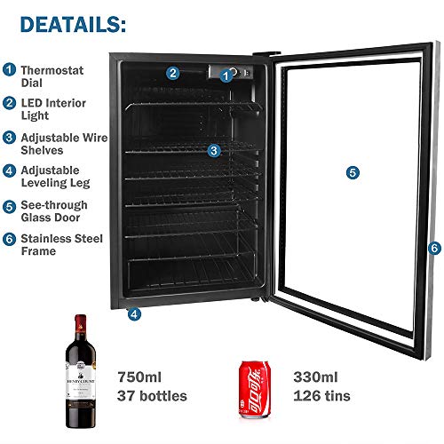 BEVERAGE-AND-WINE-COOLER-44CUFT-Mini-Fridge-Glass-Door-for-Soda-Beer-or-Wine-Glass-Door-Small-Drink-Dispenser-Machine