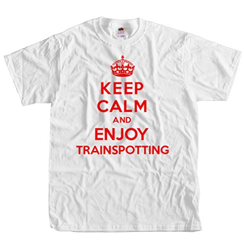 Keep Calm and Enjoy Trainspotting T Shirt Funny Tee