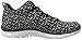 Skechers Sport Women's Empire Connections Fashion Sneaker, Black/White, 7 M US