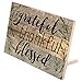 P. Graham Dunn Grateful, Thankful, Blessed Black Lettering with Greenery 5 x 7 Small Wood Plank Design Plaque Sign
