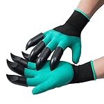 SigmaGo Garden Genie Gloves with Fingertips - Gardening Gloves Easy to Dig and Plant - Protective Digging Gloves with Left and Right Hand Claws Safe for Rose Pruning - As Seen On TV (2 Claws)