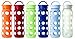 Lifefactory 22-Ounce BPA-Free Glass Water Bottle with Leakproof Cap and Silicone Sleeve, Orange