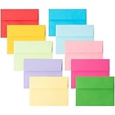 Keketer A2 Colorful Printable Envelopes 80 Pack Self - Seal, for 5x7 Cards, Weddings, Invitations, Baby Shower 4.375 x 5.75 Inches
