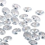 MISHIN 18mm Clear Crystal 2 Hole Octagon Beads Glass Chandelier Decorations Parts,Pack of 50
