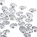 MISHIN 18mm Clear Crystal 2 Hole Octagon Beads Glass Chandelier Decorations Parts,Pack of 50