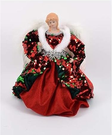 Addobbi Natalizi Amazon.Duesse Angelo Rosso Da Puntale Per Decorazioni Albero Di Natale Addobbi Natalizi Cm 27 Amazon It Casa E Cucina