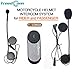 Helmet Communication Systems,FreedConn T-COM02S Motorcycle Bluetooth Headset Intercom for Rider and Pillion Communications (The Intercom via Wired Connection,2 Riders Pairing,Handsfree,Black)