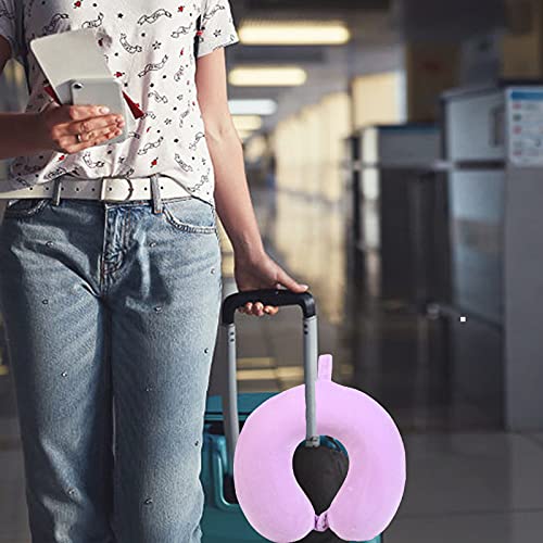 Neck Pillow for Traveling, Upgraded Travel Neck Pillow for Airplane 100