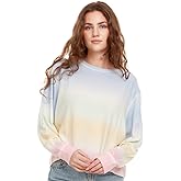 Pure Essence Tie Dye Long Sleeve Crew Neck Sweatshirt for Men and Women, Fleece Sweatshirt