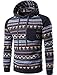 Acquaa Men Casua Ethnic Hedging Pocket Hoodies Sweater