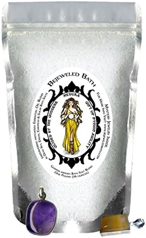 Goddess Medusa Empowering Patchouli Essential Oil Bath Salts &amp; Jewelry Inside