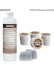 Keurig 3-Month Brewer Maintenance Kit, Includes Descaling Solution, Water Filter Cartridges & Rinse Pods, Compatible with Keurig Classic/1.0 & 2.0 K-Cup Pod Coffee Makers, 7 Count