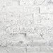 1 X 2 Carrara White Marble Split Faced Brick Mosaic Tile - 6