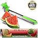EZ Melon Stainless Steel Watermelon Slicer - Melon and Cantaloupe Fruit Slicer, Carver, Cutter, Knife - Carving and Cutting Tools for Home, Professional Restaurant Chefs - Easy Grip Kitchen Gadgets