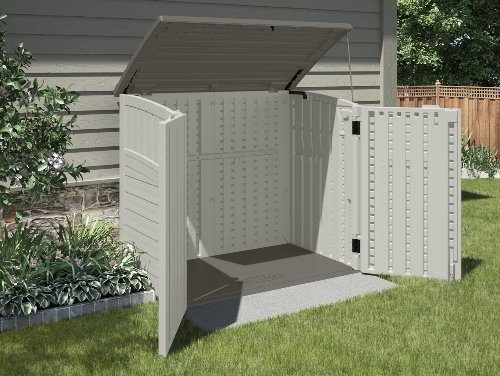 Suncast Horizontal Storage Shed - Outdoor Storage Shed for Backyards