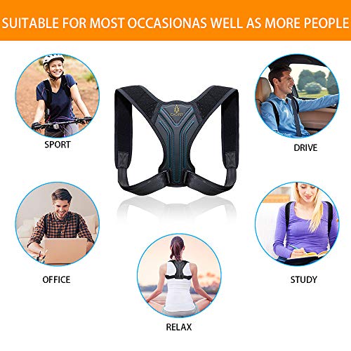 Posture Corrector for Women and Men - Upper Back Brace Straightener Posture Correction for Clavicle Support and Comfortable Posture Trainer - Providng Neck, Back and Shoulder Pain Relief