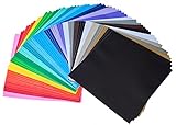 iImagine Vinyl 72-Sheets of Premium Permanent Self Adhesive Vinyl Sheets, 12" x 12", Assorted Colors (Glossy, Matte and Metallic) for Craft Cutters, Cricut, Silhouette Cameo Machines